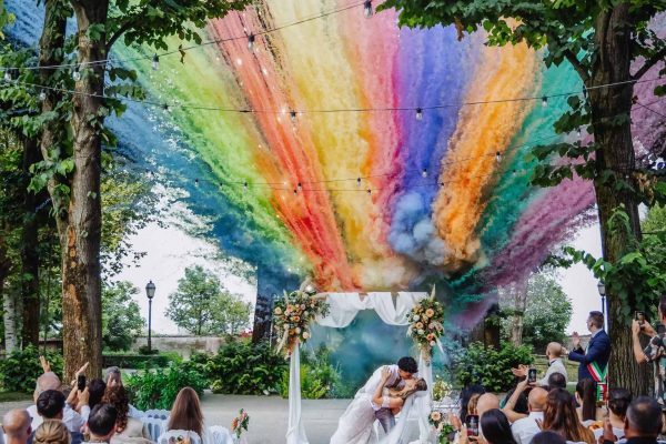 Smoke Bomb colorati Brescia Matrimonio sposi offerta
